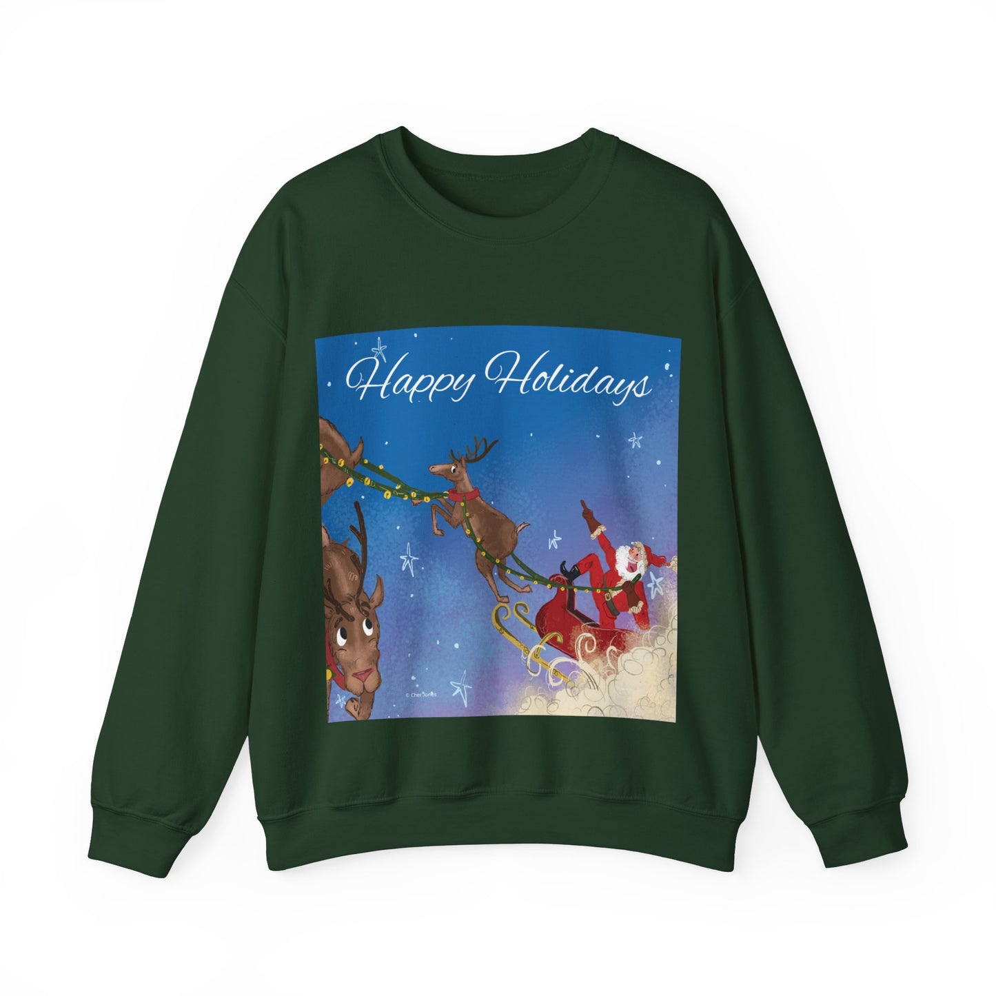 Happy Holidays Santa Claus Whispers Unisex Sweatshirt