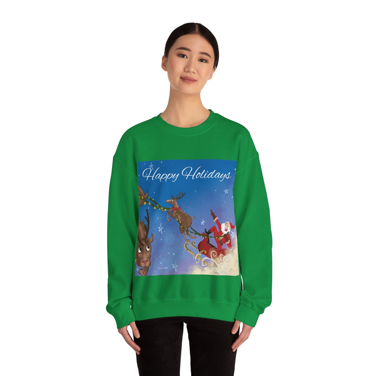 Happy Holidays Santa Claus Whispers Unisex Sweatshirt